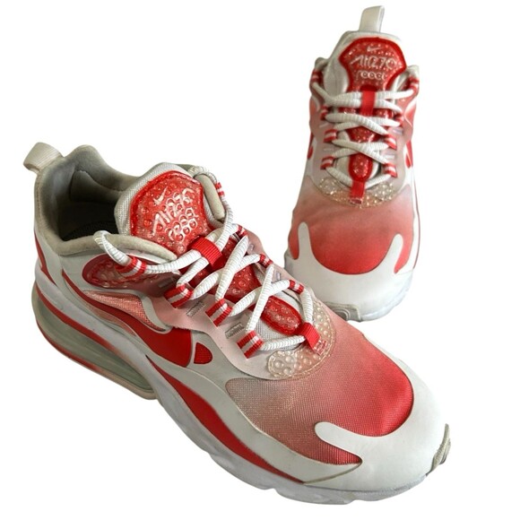 Nike Air Max 270 React SE  Bubble Wrap  White Red BV3387-100 Womens Shoes  6.5 - Picture 1 of 15